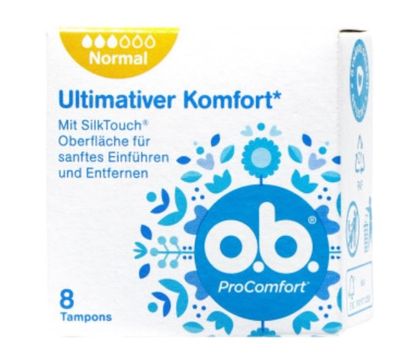 O.B. ProComfort Tampons 8 Stück – DE Herkunft