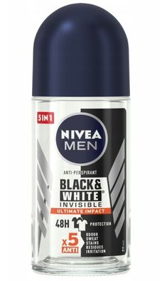 Nivea Men Deo Roll-On Black & White 50 ml