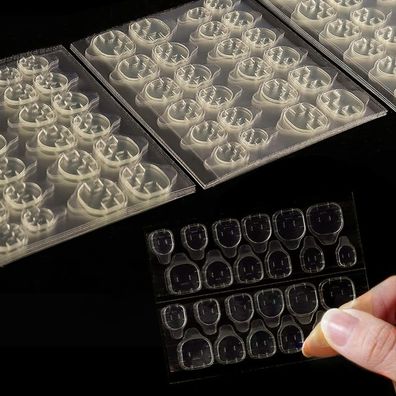 360 Pcs Doppelseitiger Nagelkleber Aufkleber Transparent Maniküre Dekoration