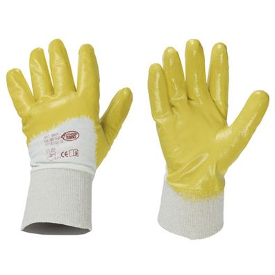 Nitril Handschuhe Yellowstar Stronghand 2fach getaucht Gr.10