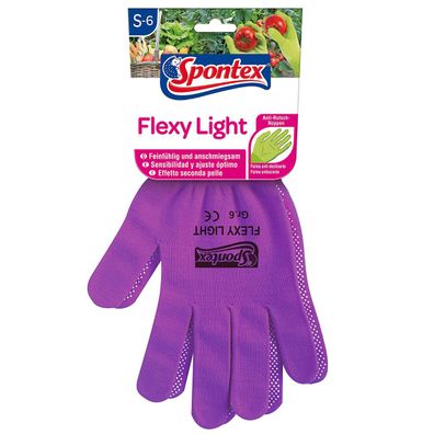 Spontex Flexy Light Gartenhandschuhe mit Anti Rutsch Noppen Größe S