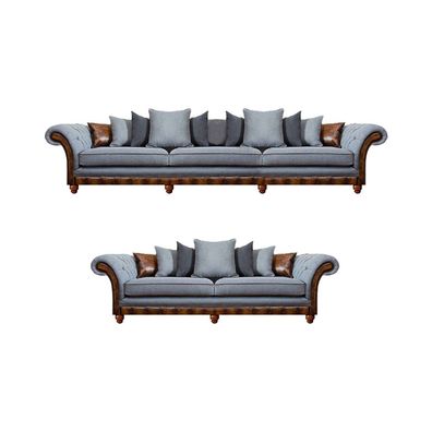 Polster Couchen Möbel Sofagarnitur 2Tlg Moderne Sofa Set 3 + 2 Sitzer Chesterfield