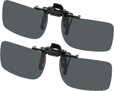 Clip On Sonnenbrille 2er Pack Polarisierte Linse Flip Up Für Korrekturbrillen