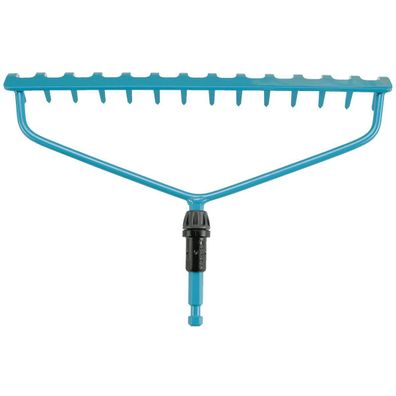 Gardena combisystem Bügelrechen Robuste Harke mit 14 Zinken 360mm Breite