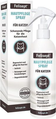 Felisept Pflegespray Katzen 250ml Grasmilben Juckreiz Schuppen Natürliche Pflege