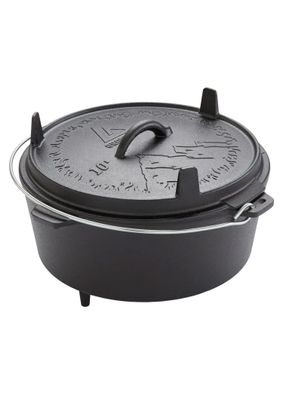 Dutch Oven 10l, Gusseiserner Topf 33 cm