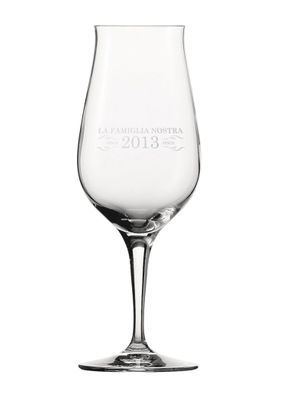 Spiegelau Tastingglas Snifter mit La Famiglia Nostra Logo, Whiskyglas 280 ml