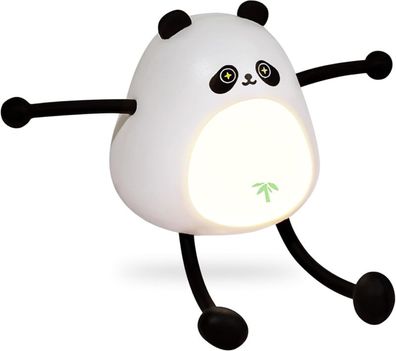 Annmore Nachtlicht Kinder Aufladbares LED Panda Schlaflicht Kinderzimmer Baby