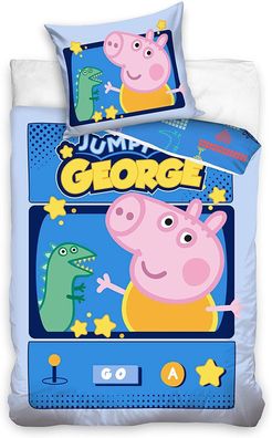 Peppy Pig - Bettwäsche "Jumpy George" 140x200cm (Gr. Standard)