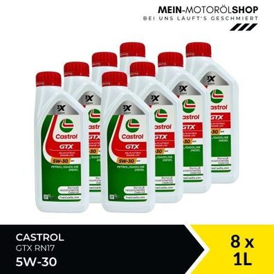 Castrol GTX 5W-30 RN17 8x1 Liter