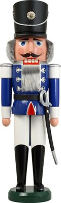 Nußknacker Husar blau groß HxBxT = 60x19x15cm NEU Weihnachten Seiffen Nutcracker