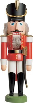 Nußknacker Husar rot HxBxT = 28x10x8cm NEU Weihnachten Seiffen Nutcracker Nüsse