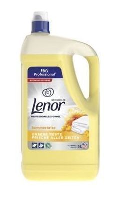 Lenor Sommer Weichspüler, 5 l - Frischer Blumenduft