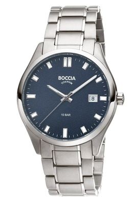 Boccia Herren-Armbanduhr Titan Blau 3669-04