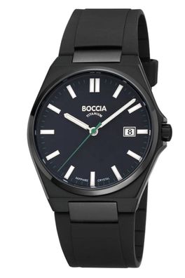 Boccia Herrenuhr Titan Schwarz 3667-04