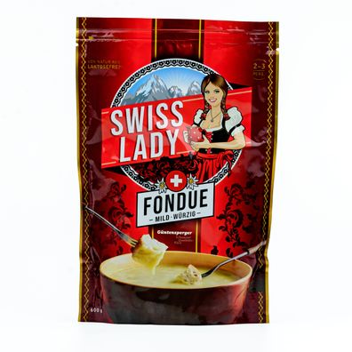 Food-United Käsefondue Swiss Lady Käse 4x 600g Güntensperger Fondue-Käse-Zubereitung