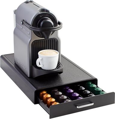 AmazonBasics Nespresso Kapsel-Aufbewahrungsschublade für 50 Kapseln