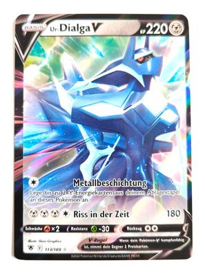 Pokemon Karte Ur-Dialga V 113/189