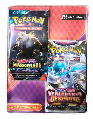 Pokémon - Verlorener Ursprung & Maskerade im Zwielicht - 2 Booster Packs (deutsch) C