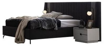 Luxus Schlafzimmer Komplett 3Tlg Modern Bett Design 2X Nachttische Einrichtung