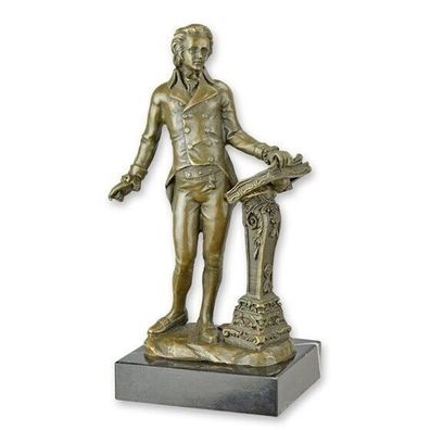 Bronze Figur Skulptur Ludwig Beethoven Komponist Pianist Klassik Deko JMA235.2