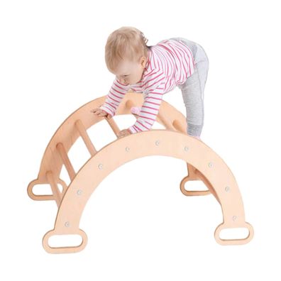 STADO® | Kletterbogen | Holz | Natur | 89x52x45,5cm | Montessori | Kinder | Spielzeug