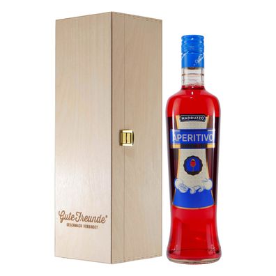 Madruzzo Aperitivo -alkoholfrei- mit Geschenk-Holzkiste