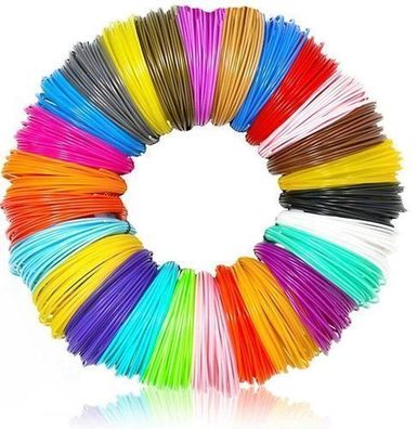 Professional 3D Stift Filament PLA mit 20 verschiedenen Farben 1,75 mm Set Retoo