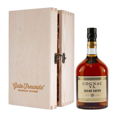 Grand Rayon Cognac V.S. mit Geschenk-Holzkiste