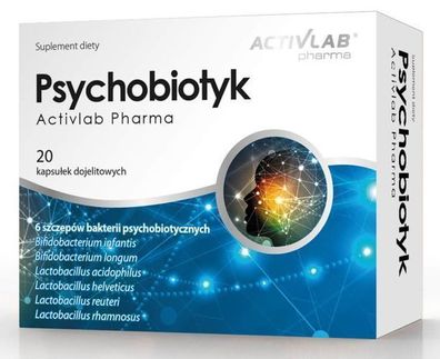 Activlab Psychobiotische Darmflora Probiotisch Darm Kulturenkomplex 20 Kapseln