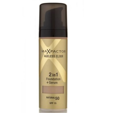 Max Factor Ageless Elixir 2in1 Foundation &#43; Serum 30 ml - 50 Natural