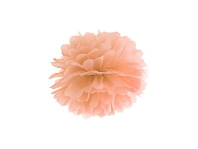 Pompom Ø 25 cm apricot