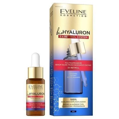 Eveline Bio Hyaluron 3x Retinol Serum, 18 ml