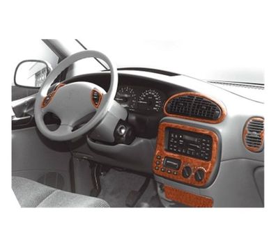 3D Cockpit Dekor für Chrysler Voyager Baujahr 01/1996-02/2001 12 Teile