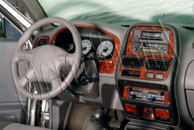 3D Cockpit Dekor für Nissan Pick-up / Skystar Baujahr 09/1999-01/2006 13 Teile