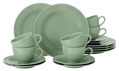 Seltmann Weiden Kaffeeservice 18-teilig BTR Beat Salbeigrün 001.751398