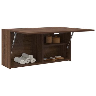 vidaXL Bad-Wandschrank Braun Eichen-Optik 80x25x40 cm Holzwerkstoff