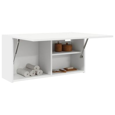 vidaXL Bad-Wandschrank Weiß 80x25x40 cm Holzwerkstoff