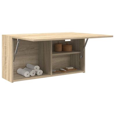 vidaXL Bad-Wandschrank Sonoma-Eiche 80x25x40 cm Holzwerkstoff