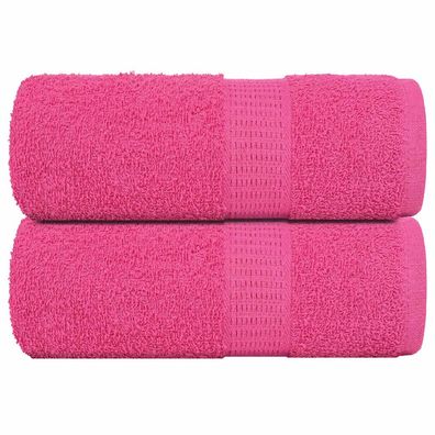 vidaXL Gästetücher 2 Stk. Rosa 30x50 cm 360 g/m² 100% Baumwolle