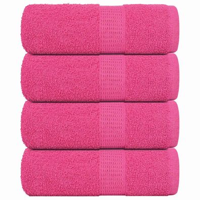 vidaXL Seiftücher 4 Stk. Rosa 30x30 cm 360 g/m² 100% Baumwolle