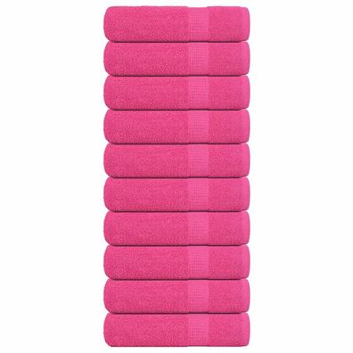 vidaXL Handtücher 10 Stk. Rosa 50x100 cm 360 g/m² 100% Baumwolle