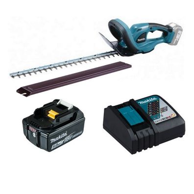 Makita Akku-Heckenschere DUH523Z 18V + Akku BL1850B 5,0 Ah + Ladegerät DC18RC