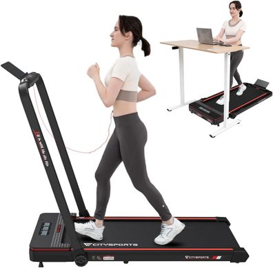 Faltbar Laufbander elektrisch Heimtrainer 1400w 1-12 km/ h ,2PH Profi Laufband mitAPP