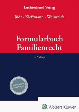 Formularbuch Familienrecht, Eberhard Jüdt