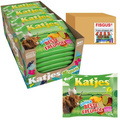 Katjes tierisch Beste Freunde - Fruchtgummi - Vegan - 22 x 175g - NEUE SORTE !!