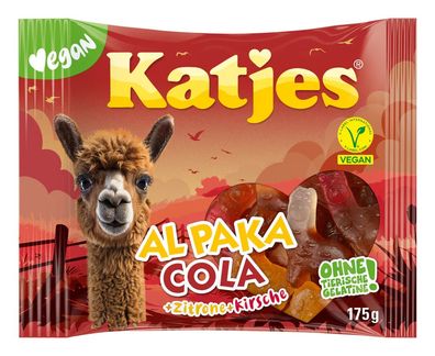 Katjes Alpaka Cola - Fruchtgummi - Vegan - 175g - NEUE SORTE !!