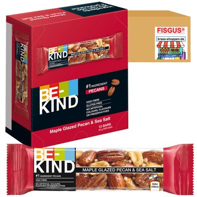 Be-Kind Maple Glazed Pecan & Sea Salt 12 Riegel je 40g