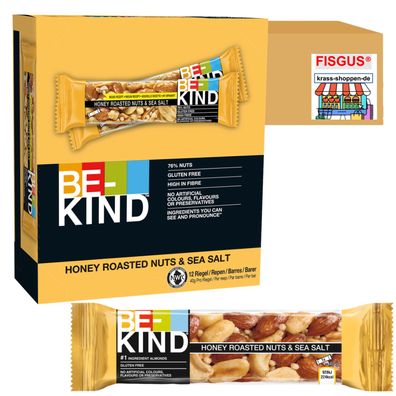 Be-Kind Honey Roasted Nuts & Sea Salt 12 Riegel je 40g