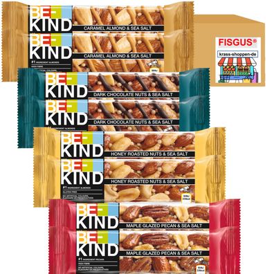 BE-KIND Probierpaket 10 Riegel - je 2 Riegel pro Sorte je 40g - AKTION